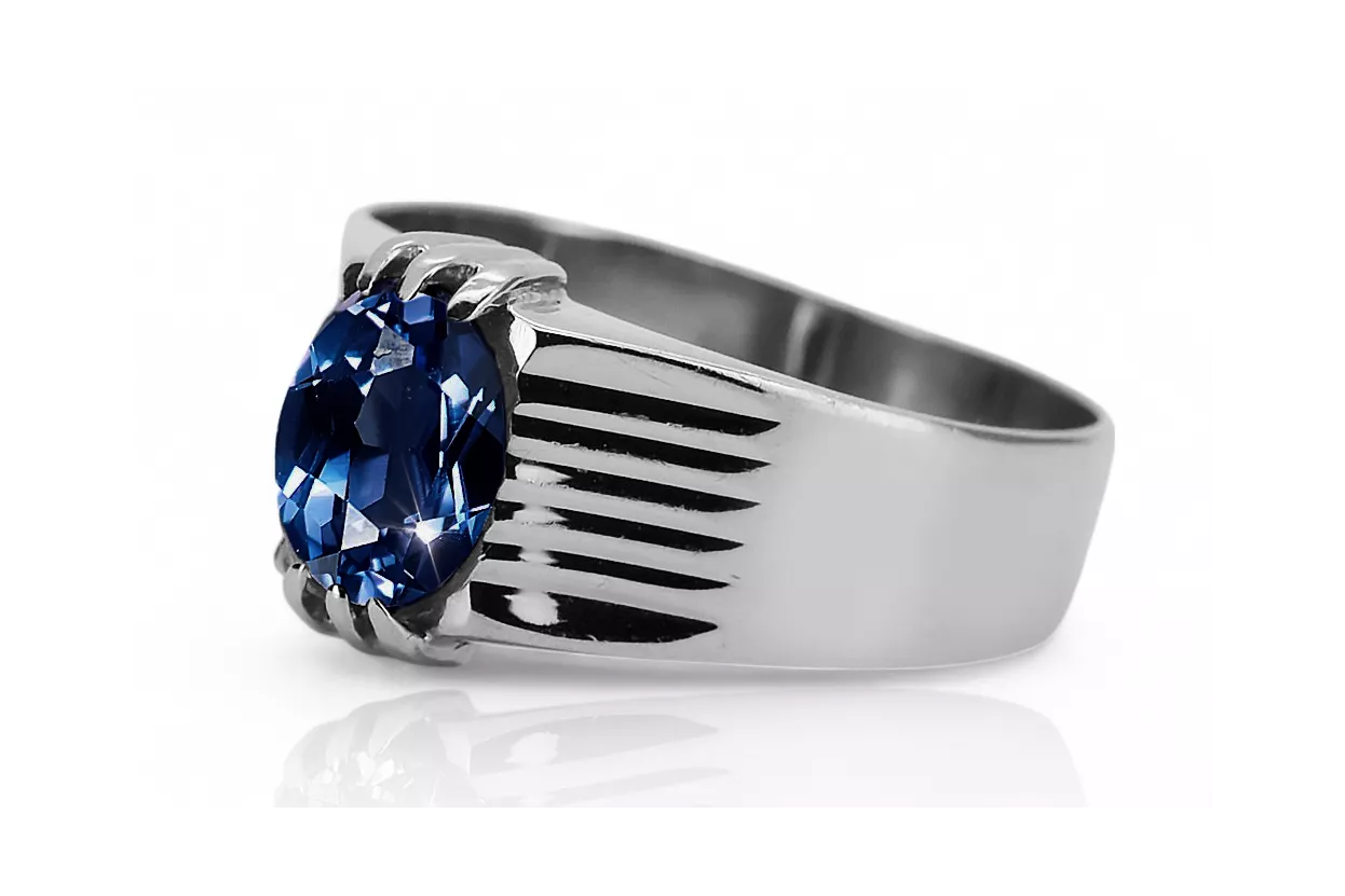 Пръстен Сапфир Стерлингово сребро 925 Винтидж крафт vrc007s